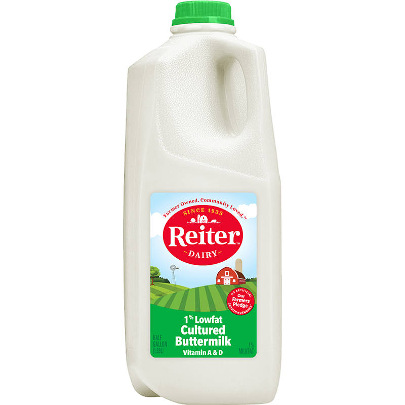 Lowfat Buttermilk Plastic Half Gallon Reiter™ Dairy