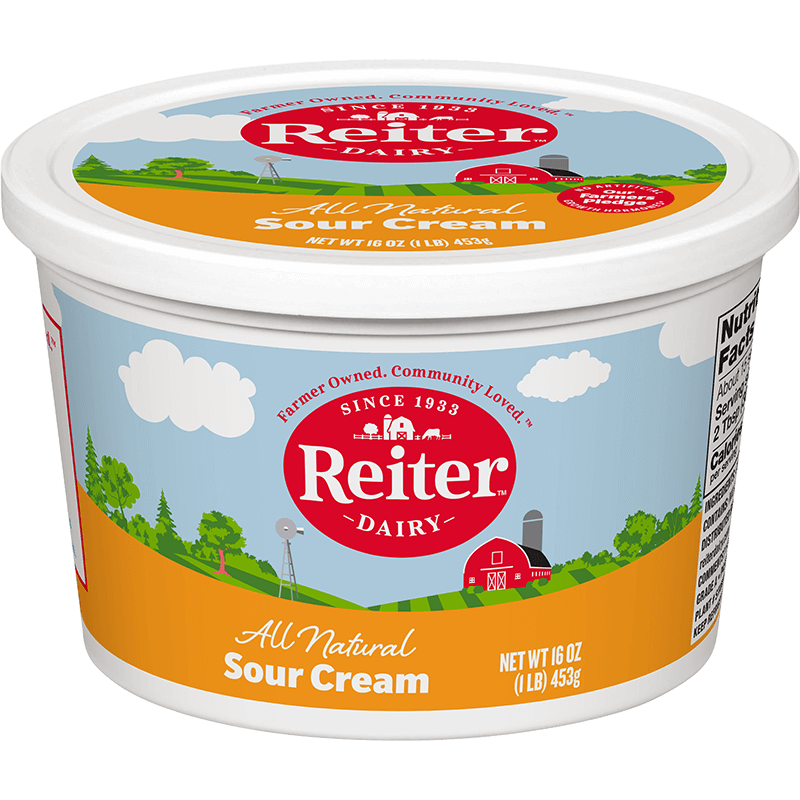 Sour Cream Plastic 16 Oz Reiter Dairy